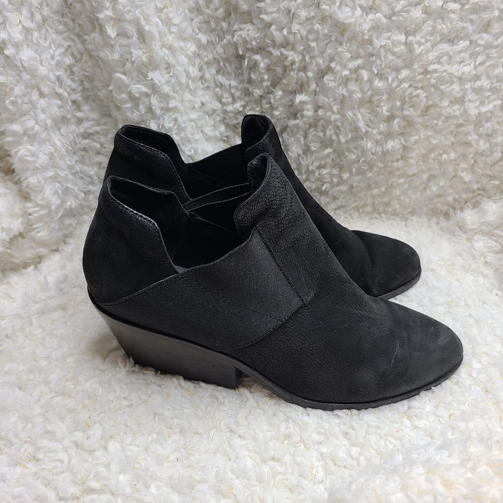 Eileen Fisher Womens Even Tumbled Nubuck Leather Bootie sz 8.5